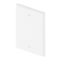 Unirise Usa Blank Wall Plate, Single Gang, White WP-BLANK-WHT